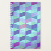 Kubussen in driehoeken geometrisch patroon planner (Voorkant)