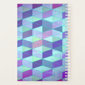 Kubussen in driehoeken geometrisch patroon planner (Achterkant)