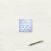 Kubussen in driehoeken geometrisch patroon post-it® notes (Op bureau)