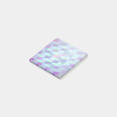 Kubussen in driehoeken geometrisch patroon post-it® notes (Schuin)