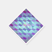 Kubussen in driehoeken geometrisch patroon servet (Hoek)