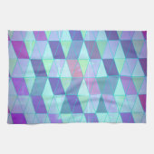 Kubussen in driehoeken geometrisch patroon theedoek (Horizontaal)