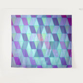 Kubussen in driehoeken geometrisch patroon wandkleed (Voorkant (horizontaal))