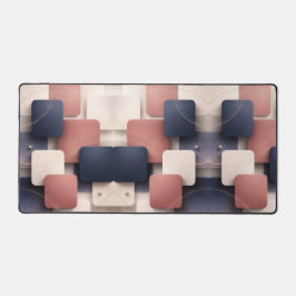 Kubussen met zachte randen en metalen accenten AI- Bureaumat