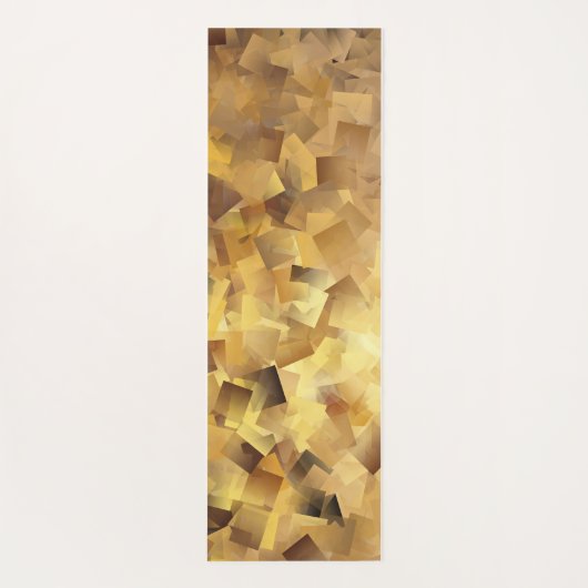 Kubussen van goud yogamat (Achterkant)