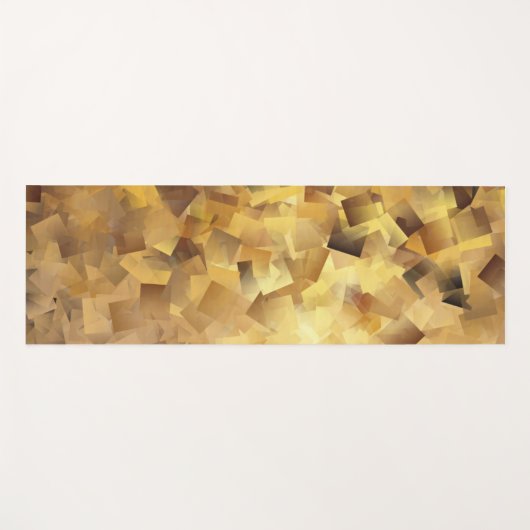 Kubussen van goud yogamat (Voorkant (horizontaal))