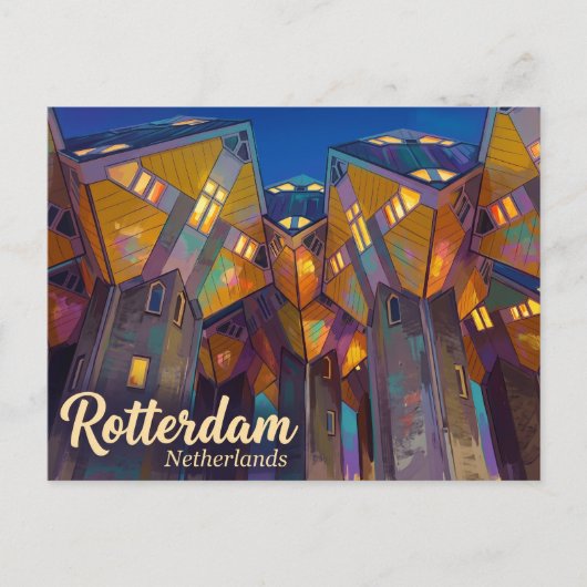 Kubuswoningen Nederland Briefkaart (Voorkant)