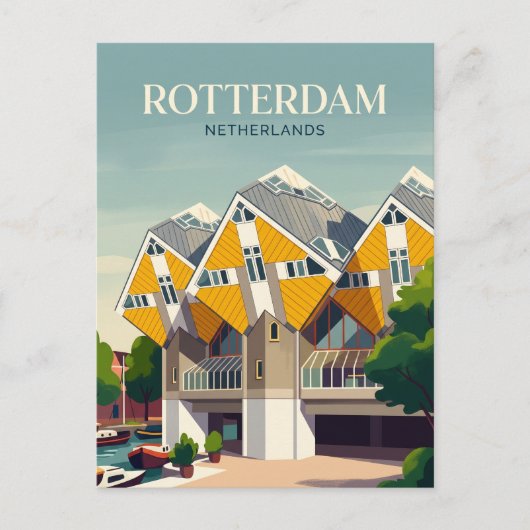 Kubuswoningen Nederland Briefkaart (Voorkant)