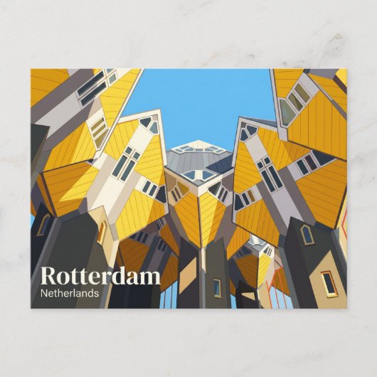 Kubuswoningen Nederland Briefkaart (Voorkant)