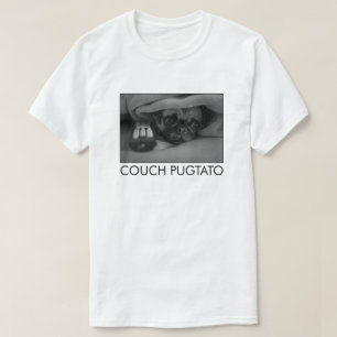 KUCH PUGTATO COUCH POTATO PUG T-SHIRT