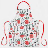 Küche, Topf, Weihnachten, rot, Mistel, Kochen Schort (Voorkant)