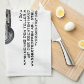 küchenhandtuch mit motorrad und text theedoek (Quarter Fold)
