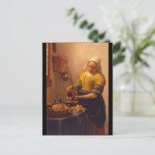 Kuchenmagd', Jan Vermeer_Dutch Masters Briefkaart (Staand voorkant)