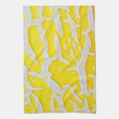 Küchentuch gelb-graues Melonenmuster Theedoek (Verticaal)
