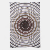 Küchentuch grau-braune Spirale Theedoek (Verticaal)