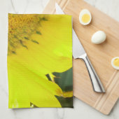 Küchentuch hellgelbe Sonnenblume Theedoek (Quarter Fold)