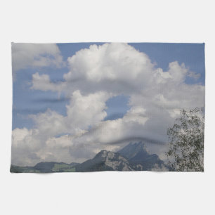 Küchentuch Wolken-Doughnut über Bergen Theedoek