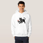 Kuching Pickleball Club Manga Cat Design Hoodie (Voorkant volledig)