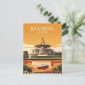Kuching Waterfront Maleisië Briefkaart (Staand voorkant)