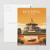 Kuching Waterfront Maleisië Briefkaart (Voorkant / Achterkant)