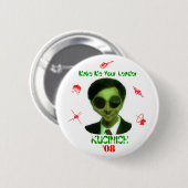 Kucinich '08 ronde button 5,7 cm (Voorkant /achterkant)
