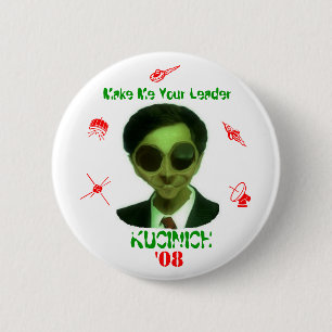 Kucinich '08 ronde button 5,7 cm