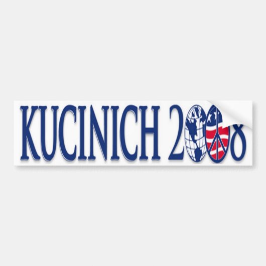 kucinich 2008 bumpersticker (Voorkant)
