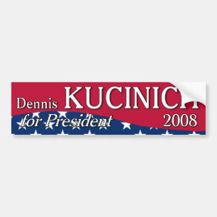 Kucinich Curved Bumpersticker