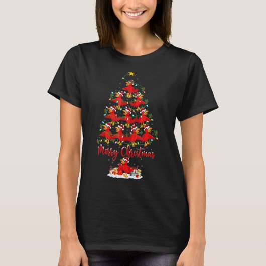 Kuckoos met kerstbomen t-shirt (Voorkant)