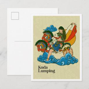 Kuda Lumping Javaanse cultuur Indonesië Briefkaart