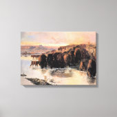 Kudde Amerikaanse buffels Canvas Afdruk (Voorkant)