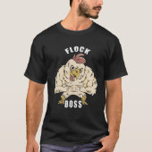 kudde baas kudde baas Huhn liefde hanen T-shirt (Voorkant)
