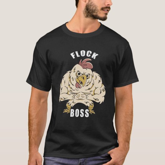 kudde baas kudde baas Huhn liefde hanen T-shirt (Voorkant)
