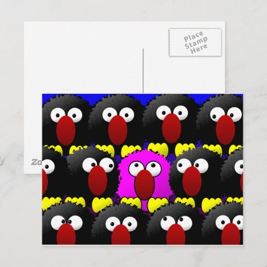 kudde briefkaart (Voorkant / Achterkant)