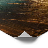 Kudde: Galopperende paarden in het veld Poster (Hoek)