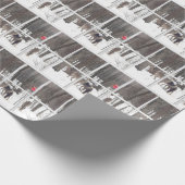 kudde herten op bossen in de winter cadeaupapier (Hoek)