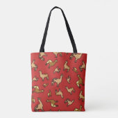 Kudde Lama's Ontwerp Tote Bag (Achterkant)