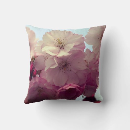 Kudde med körsbärsblommor – Foto Kussen (Achterkant)