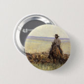 Kudde naar Wyoming door WHD Koerner Ronde Button 5,7 Cm (Voorkant /achterkant)