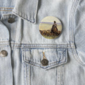 Kudde naar Wyoming door WHD Koerner Ronde Button 5,7 Cm (In situ)