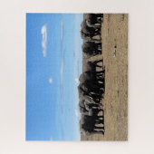 Kudde olifanten in Kenia Legpuzzel (Verticaal)