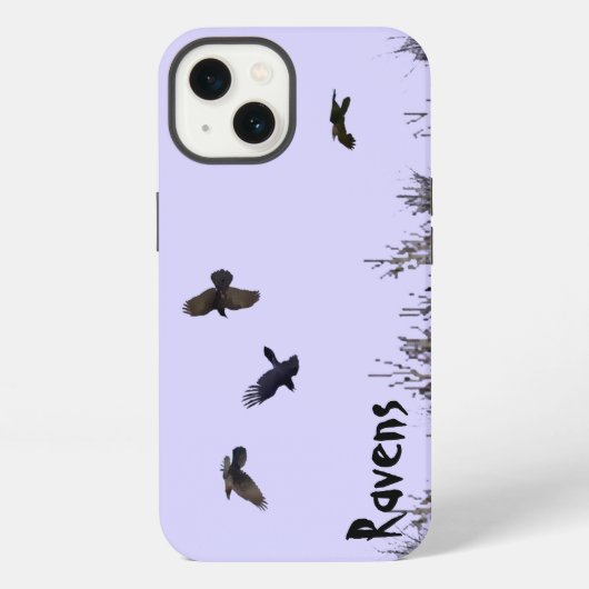 Kudde raven iPhone hoesje (Achterkant)