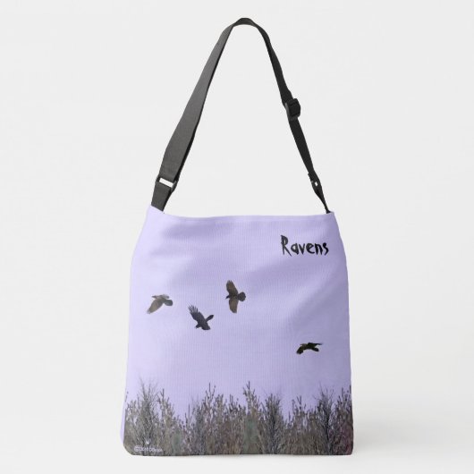 kudde ravens crossbody tas (Achterkant)