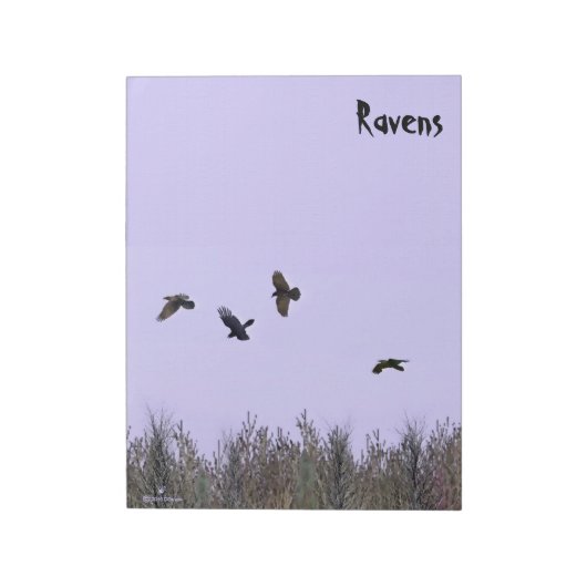 kudde ravens notitieblok (Linkerzijde)