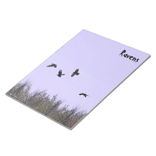 kudde ravens notitieblok (Schuin)