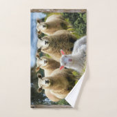 kudde schapen van baby-lammeren bad handdoek (Handdoek)