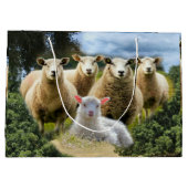 kudde schapen van baby-lammeren groot cadeauzakje (Achterkant)