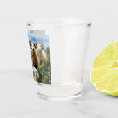 kudde schapen van baby-lammeren shot glas (Rechts)