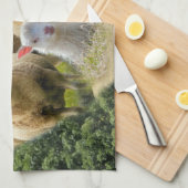 kudde schapen van baby-lammeren theedoek (Quarter Fold)