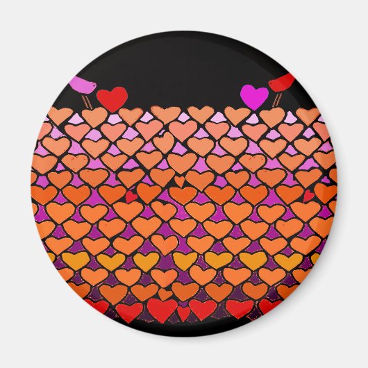 Kudde Valentijnskaarten Magneet (Voorkant)